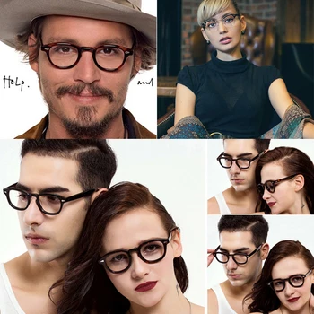 Vintage optické okuliare, rám mužov rámy a krátkozrakosť okuliare rámy pre mužov/ženy počítač okrúhle okuliare, rám ženy