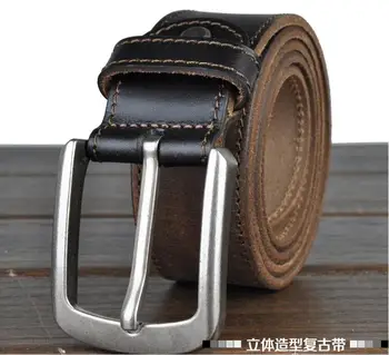Vintage pás odrazové pásy pre mužov dizajnér vysokej kvality, luxusné značky pravej kože pin pracky, opasky pre mužov bežné obchodné mi