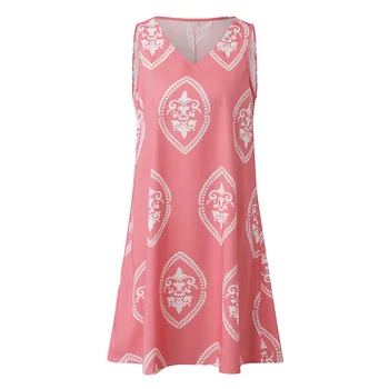 Vintage tvaru Kvetinový Tlač Party Šaty Žien Letné Krátke Elegantné Šaty Plus Veľkosť Patchwork Bežné Šaty Mujer 2020