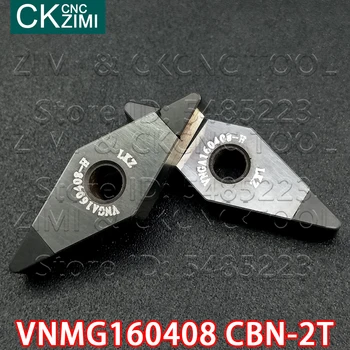 VNMG160408 CBN 2T diamantový kotúč Vysokú tvrdosť 2 uhol kubický nitrid bóru CNC Externé nástroje na sústruženie, držiteľ sústruh VNMG pre oceľ