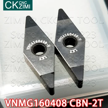 VNMG160408 CBN 2T diamantový kotúč Vysokú tvrdosť 2 uhol kubický nitrid bóru CNC Externé nástroje na sústruženie, držiteľ sústruh VNMG pre oceľ