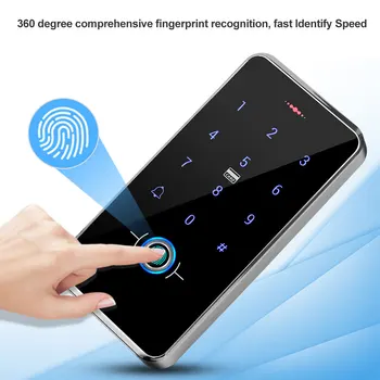 Vodotesný IP68 Biometrické Fingerprint Access Control Systém RFID Reader Samostatný Prístup Radič s Dotykovým displejom Panel