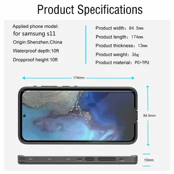 Vodotesný IP68 Telefón puzdro Pre Samsung Galaxy S11 Úplné Pokrytie Vonkajšie Športové Potápanie Plávať proti Vodné Telefón Taška Pre Galaxy S11