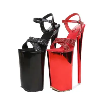 Voesnees dámske Topánky Zapatos De Mujer 2020 Vysoké Nepremokavé Platformu Sandále Ryby Ústa Otvorené Prst Sexy Vysoké Podpätky 26 cm dámske topánky