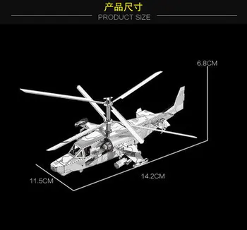 Vojenské Bojové Lietadlá Radu 3D Kovov Zostavený Model Ozdoby Kreatívne Puzzle Fighter Nehrdzavejúcej Ocele Model