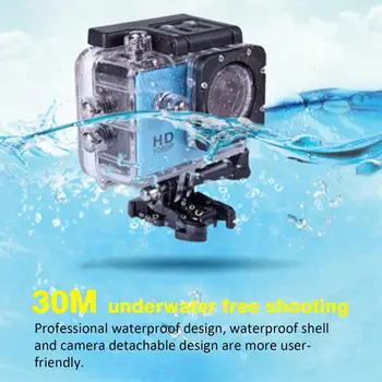 Vonkajšie Mini Športové Akcie Kamery Ultra 30 M 1080P Podvodné Nepremokavé Prilba Nahrávania Videa, Kamery Športové Vačky pre SJCAM SJ4000
