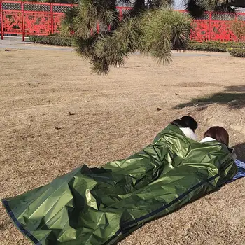 Vonkajšie núdzové prežitie spací vak opakovane deka kempovanie turistika prežitie prežitie teplé deky