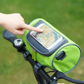 Vonkajšie Požičovňa Taška na Riadidlá Horský Bicykel Stlačte Sn Mobilný Telefón Taška Head Vonkajšie 5L Multifunkčné Prenosné, Nepremokavé Ba