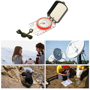 Vonkajšie zariadenia Boy Scout Kompas Magnetický Položky s Doskou Mapa Čítanie Pravítko Rozsahu pre Navigáciu, orientačný Beh a Prežitie