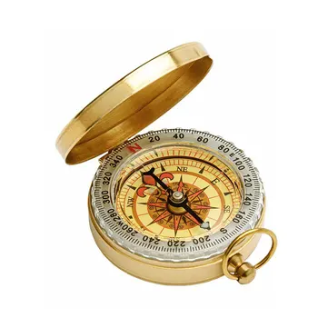 Vreckové Hodinky Flip Kompas Prenosné Turistická Navigácia Kompas Svietiace V Tme Navigáciu Auto Kompas Keychain Kompas