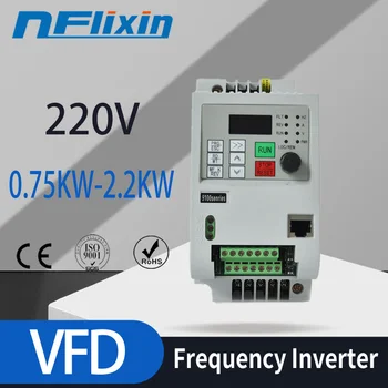 Vreteno invertor ac jednotky 1.5 kw/2,2 kw/4kw 220v frekvenčný menič 3 fázy frekvenčný menič pre motorové rýchlosť radiča VFD