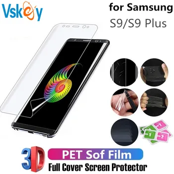 VSKEY 10pcs 3D Úplné Pokrytie Screen Protector Samsung Galaxy S9 Ultra Tenká, Mäkká PET Ochranná Fólia pre Samsung Galaxy S9 Plus