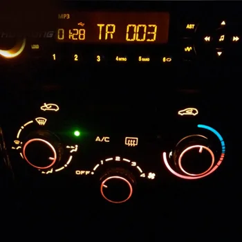 Vtear Pre Peugeot 206 207 citroen C2 príslušenstvo AC gombík zliatiny tepelné klimatizácia ovládací prepínač auto-styling air vent tlačidlo