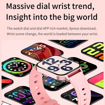 Vwar Smart Hodinky Pre Ženy, Mužov, Vodotesný IP68 Srdcovej frekvencie BP Správu Pripomienka Смарт-часы 2021 Smartwatch Pre Xiao Android IOS