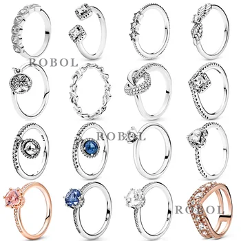 Vysoko kvalitné Boutique 925 Sterling Silver Ring, Jednoduché, Duševného, Klasické a Elegantné, Rôzne Možnosti, Nové Jeseň