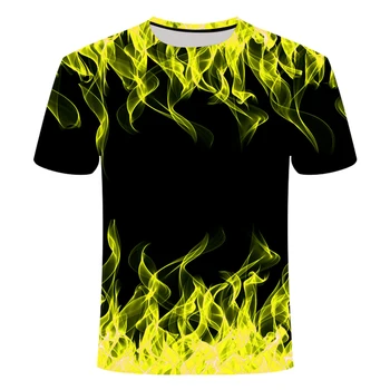 Vysoko kvalitné módne 3D, nové letné T-shirt, pánske okrúhlym výstrihom, krátky rukáv, modrá, zelená, červená, fialová, flash, top print 3D T-shir