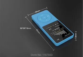 Vysoko kvalitné reálne 8GB 80 Hodín bezstratové prehrávanie Hudby MP3 prehrávač s 1.8