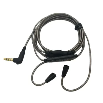 Vysoko Kvalitné Slúchadlá do uší Upgrade Kábel pre SENNHEISER IE80 IE8 IE8I so stuhou ladenie tri tlačidlo headset, náhradný line