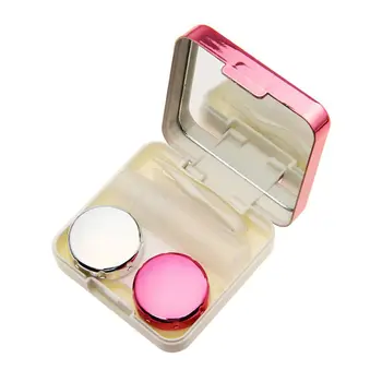 Vysoko Kvalitný Kryt, Reflexná Kontaktné Šošovky Prípade Zrkadlo Farebné Kontaktné Šošovky Prípade Kontajner Roztomilý Krásne Travel Kit Box Ženy