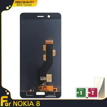 Vysoko Kvalitný Nový LCD Displej Pre Nokia 8 N8 TA-1012 TA-1004 TA-1052 Lcd Dotykový Displej Digitalizátorom. Montáž Náhradných Dielov