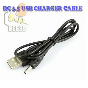 Vysokorýchlostné USB na DC2.0/70 cm DC2.5/70 cm DC3.5/70 cm DC5.5/80 cm, čierna Napájanie DC Kábel 2 mm port nabíjanie kábel konektor, napájací kábel, 100KS