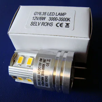 Vysoká kvalita,12V 6W GY6 led lampa,GY6.35 led svetlo,G6.35 led svetla na čítanie,G6, 12v,GY6.35 žiarovka,GY6.35 Svetlo,doprava zdarma 10pc/veľa