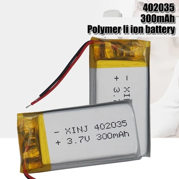 Vysoká Kvalita 3,7 V 402035 Lipo Lítium-Polymérovej Batérie 300mAh Li Ion Batéria Náhradná Pre Bt Slúchadlá Hračky MP3