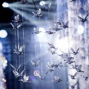 Vysoká kvalita Európskeho kolibrík transparentné akrylátové vták leteckých strop domáce dekorácie hotel fáze svadobné dekorácie, rekvizity