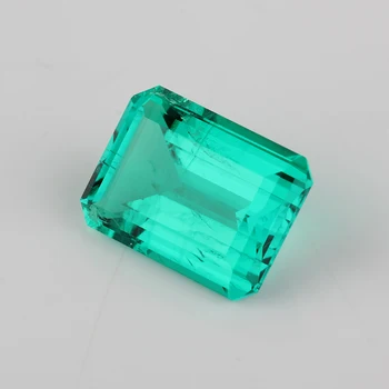Vysoká Kvalita lab Emerald Octagon Emerald rez 7x5mm-15x11mm Hydrotermálne Emerald kameň Pre Šperky
