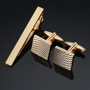 Vysoká Kvalita manžetové kravata spona na kravatu pin pre mužov darček Klasický vzor kravatu bary kravatu, manžetové gombíky klip nastaviť Mužov Šperky