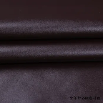 Vysoká Kvalita Micro Ovce vzor 26# Šedá Biela PU Kožené textílie s málo elastický pre KUTILOV, nábytok taška materiálu(50x69cm)