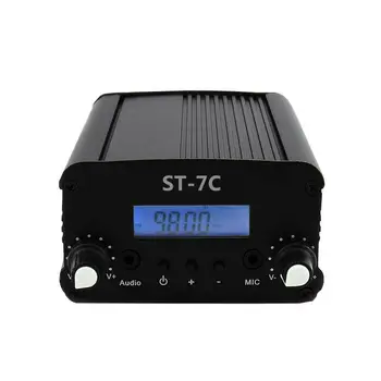 Vysoká kvalita ST-7C 1W/7W 76-108MHZ Stereo PLL FM vysielanie rozhlasovej stanice + energie + Anténa