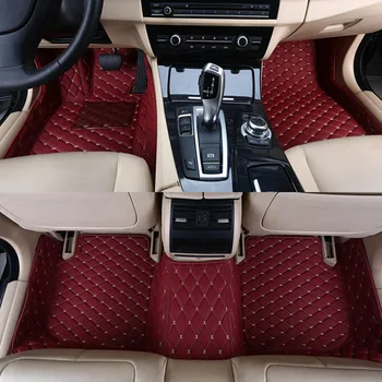 Vysoká kvalita! Vlastné špeciálne auto podlahové rohože pre Mercedes Benz GLE Kupé W167 5 sedadiel 2020 nepremokavé auto koberce pre GLE 2019