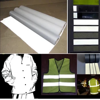 Vysoká/ Normálna Svetlo Noc Reflexné Upozornenie Fluorescenčné Chemické Oblečenie, Šitie Textílie Cestnej Premávke Reflexné Pásky