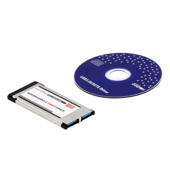 Vysoká Plnej Rýchlosti Express Kartu Expresscard na pripojenie USB 3.0 2 Port Adaptéra Express Card 34 mm Converter Nový Príchod