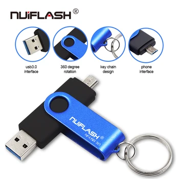 Vysoká Rýchlosť OTG USB3.0 otočná jednotka USB flash 256 GB 128 GB 64 GB 32 GB, 16 GB kl ' úč vysoko kvalitné pero disk USB Cle