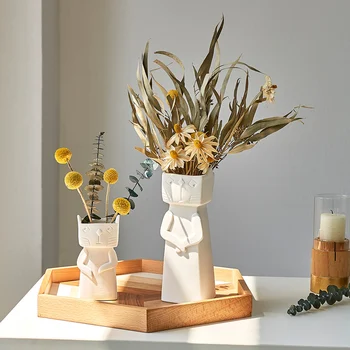 Váza Výzdoba Domov Keramická Váza Mačiatko Tvar Tvorivé Váza Nordic Domáce Dekorácie Obývacia Izba, Spálňa Ploche Príslušenstvo Darček