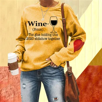 Víno Fire Grafickým Kapucňou Crewneck Dlhý Rukáv Žena Mikina Vintage Nadrozmerné Kpop Zimné Oblečenie, Streetwear Polerones 2020