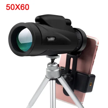 Výkonné Ďalekohľady Nočné Videnie Zoom Monokulárne 50x60 Optické Spyglass Monocle pre cestovný Ruch Sniper Lovecká Puška Nanášanie Rozsah