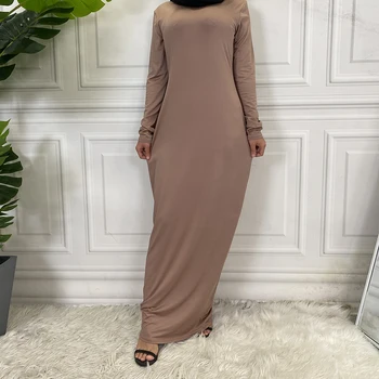 Všetky Zápasom Nových Prírastkov Moslimských Žien Hidžáb Oblečenie Na Blízkom Východe Dubaj Abaya Turecko Kaftan Islamské Oblečenie Femme Arabčina Vestido