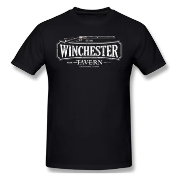 Walking Dead Tričko Červené T-Shirt Shaun Of The Dead - Winchester Vináreň HD Variant Muži Móda Krátky Rukáv
