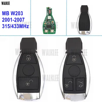 WALKLEE Diaľkové Smart Key vhodné na Mercedes Benz, C-Trieda W203 AMG Turbo CDI C160 C180 C200 C220 C230 C240 C270 C280 C320 2001-2007