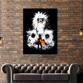 Wall Art Domova Abstraktné Naruto Biele Plátno Tlačiť Maľovanie Moderné Plagát Pohode Obývacia Izba Modulárny Fotografie Bez Rámu Umelecké Diela