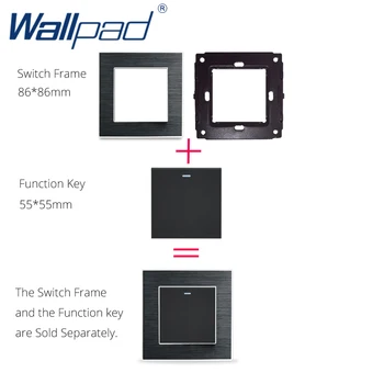 Wallpad Stmievač Light Switch pre Žiarovky Funkčné Tlačidlo Pre Modul len 52*52mm