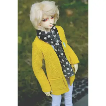 [wamami] Žltý Kabát Vlnené Cardigan 1/3 SD DZ SD17 BJD Bábiky Dollfie Oblečenie