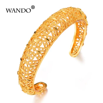 Wando Rôzne Zlatá Farba Dubaj Arabských Kvet Putá Náramok&Prívesky Pre Ženy Muž Veľkoobchod Svadobné Vintage Náramok Etnických Šperky