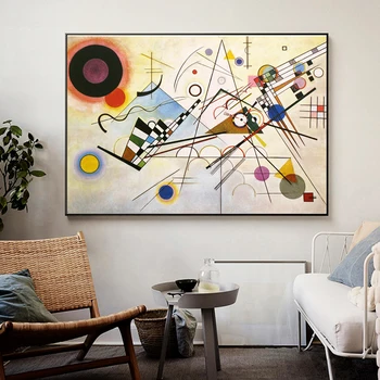 Wassily Kandinsky Abstraktné Umenie HD Plátno na Maľovanie Moderné Plagáty a Tlačí na Steny Umenie Fotografie pre Obývacia Izba Domáce Dekorácie