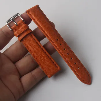 Watchband Kožený opasok Modrý cowhide kožené 14 mm 16 mm 18 mm skutočné Watchbands pre quartz náramkové hodinky lizard zrna módy nové