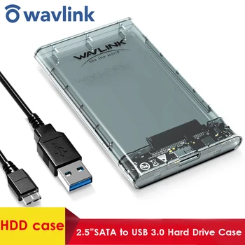 Wavlink HDD/SSD prípade, SATA do USB 3.0 Pevný Disk Box pre 2.5
