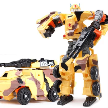WEI JIANG NEW COOL Transformácie Hračky Anime Kamufláž Akcie Obrázok Robot Auto Plastové Klasické Vojenské Modelu Deti Chlapec Hračka Darček